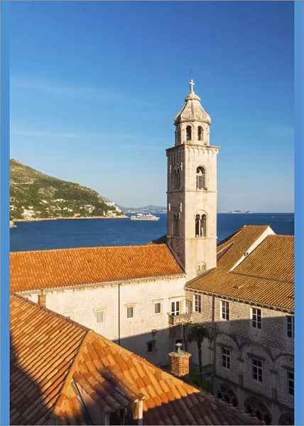Croatia, Dalmatia, Dubrovnik, Franciscan Monastery and Adriatic