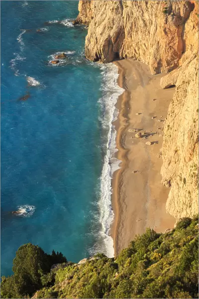 Coast at Assos, Elevated View, Kefalonia, Greece, Ionian Islands