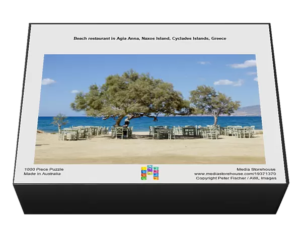 Beach restaurant in Agia Anna, Naxos Island, Cyclades Islands, Greece