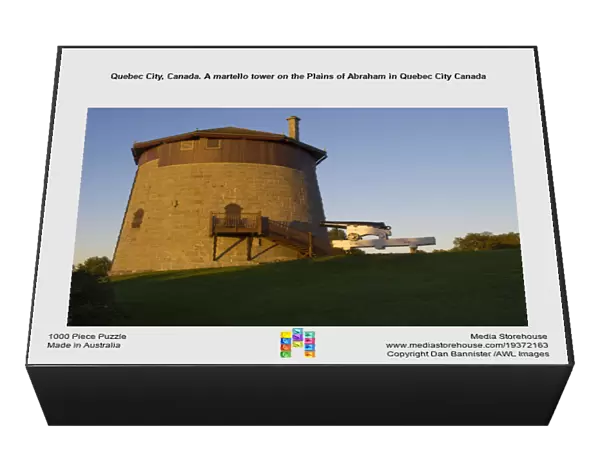 Quebec City, Canada. A martello tower on the Plains of Abraham in Quebec City Canada