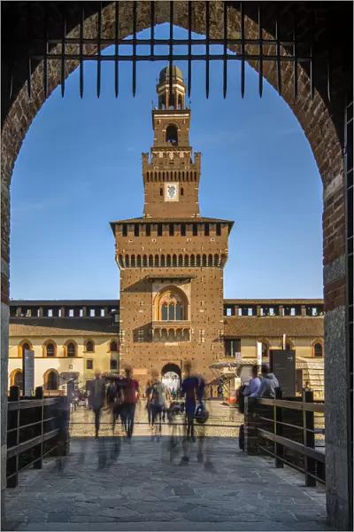 Castello Sforzesco medieval castle, Milan, Lombardy, Italy