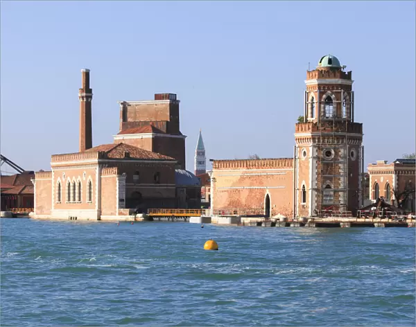 Porta Nuova of the Arsenale di Venezia, and the Torre di Porta nuova, Venice, Veneto