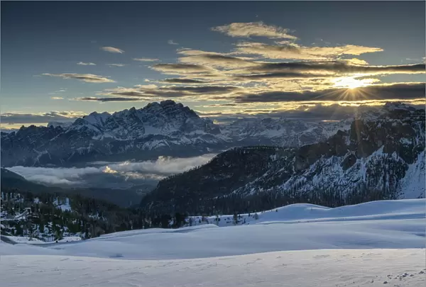 View from Passo Giau, Dolomites, Belluno, Italy
