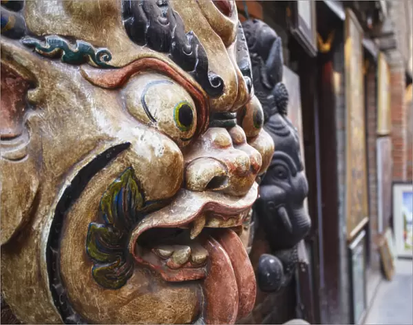 Traditional mask, Patan (UNESCO World Heritage Site), Kathmandu, Nepal