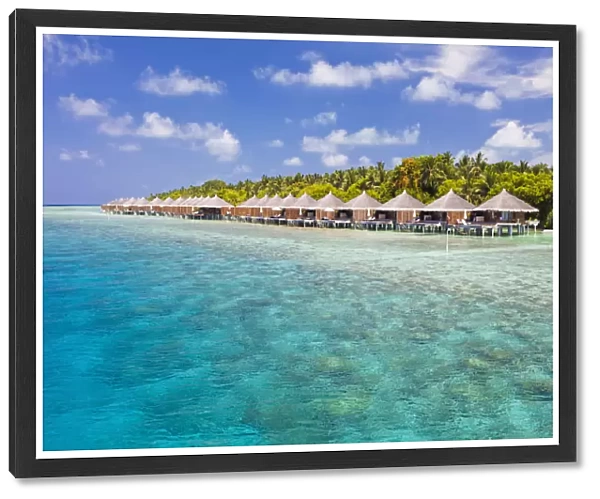 Maldives, Rasdhoo Atoll, Kuramathi Island. Deluxe Water Villas at Kuramathi Island Resort