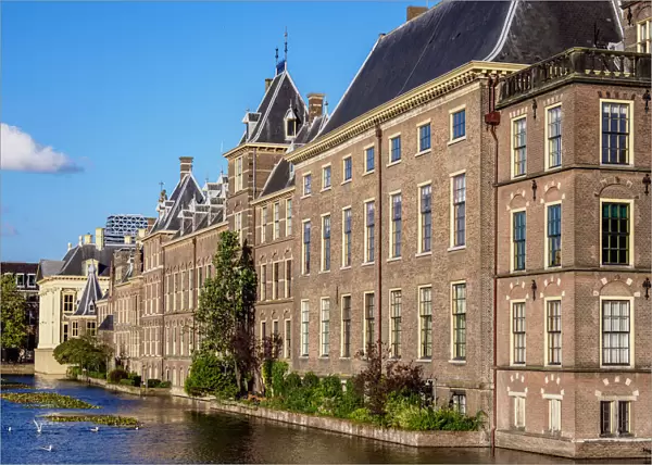 Hofvijver and Binnenhof, The Hague, South Holland, The Netherlands