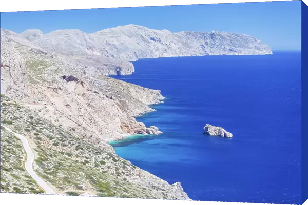 Amorgos island coastline, Amorgos, Cyclades Islands, Greece