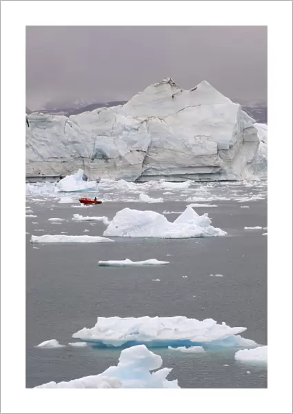Icebergs in the Johan- Petersen Fjord, Greenland