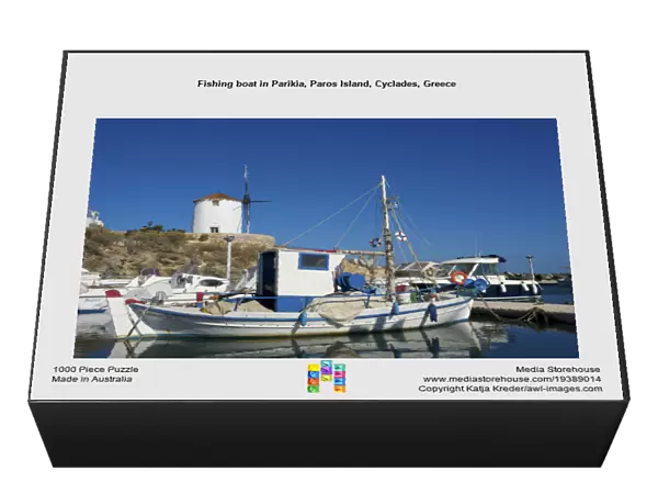 Fishing boat in Parikia, Paros Island, Cyclades, Greece