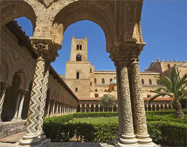 Cloister, Cathedral of Monreale, Sicily, Italy
