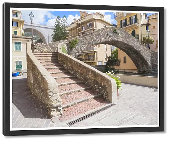 Roman bridge, Bogliasco, Liguria, Italy