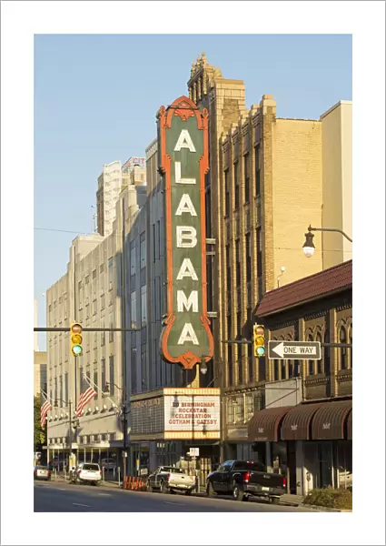 USA, Alabama, Birmingham, movie theatre in the city