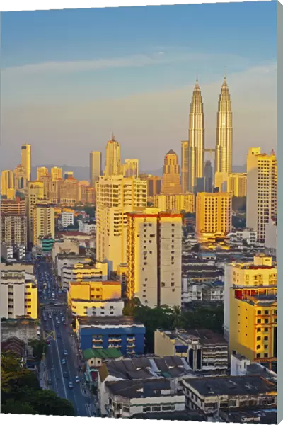 Malaysia, Kuala Lumpur, Petronas Towers, Overview of city