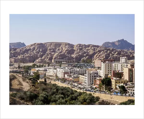 Wadi Musa, elevated view, Ma an Governorate, Jordan