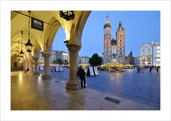 The Central Market Square (Rynek) of the Old Town of Krakow dates back to the 13th