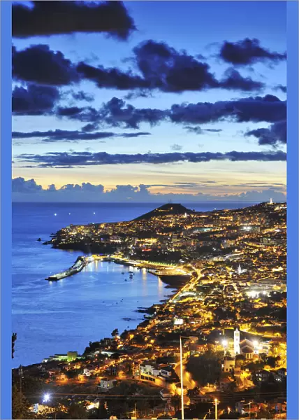 Funchal at sunset. Madeira, Portugal