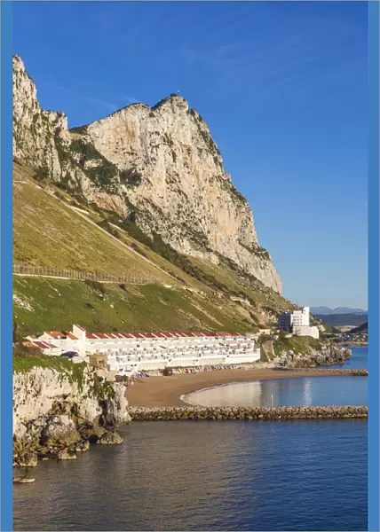 Gibraltar, Sandy Bay and Rock of Gibraltar