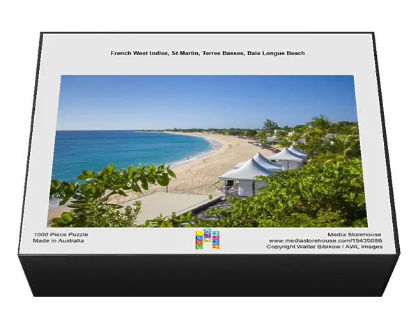 French West Indies, St-Martin, Terres Basses, Baie Longue Beach