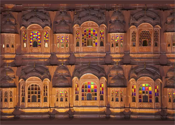 India, Rajasthan, Jaipur, Hawa Mahal (Palace of the Winds)