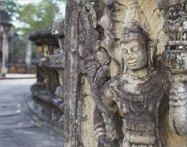 Guardstone at Vatadage, Quadrangle, Polonnaruwa (UNESCO World Heritage Site), North