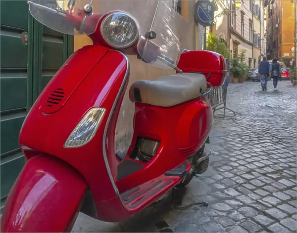 Italy, Lazio, Rome, Ponte, Scooter