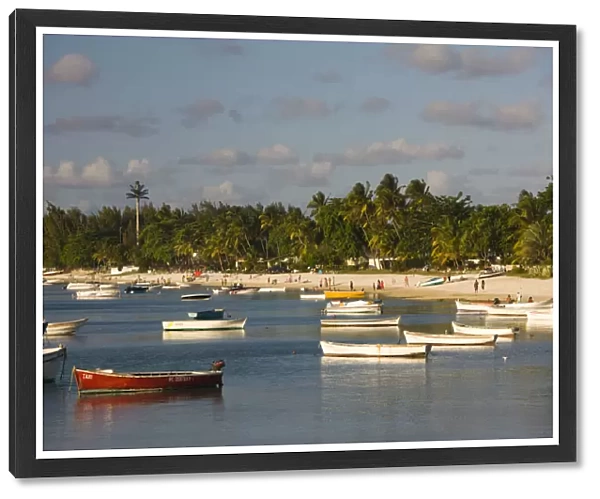 Mauritius, North Mauritius, Trou aux Biches beachfront and boats
