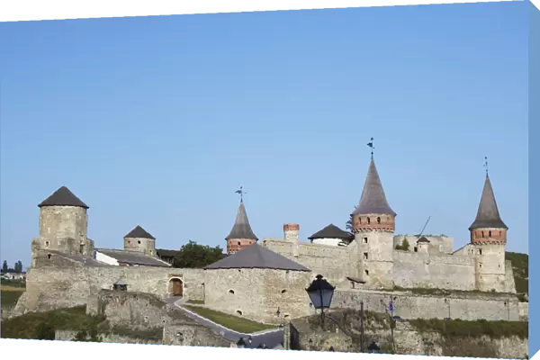 View of Old Castle, Kamyanets-Podilsky, Podillya, Ukraine