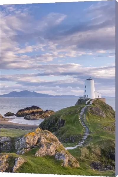 Twr Mawr lighthouse on Llanddwyn Island in Anglesey, North Wales, UK