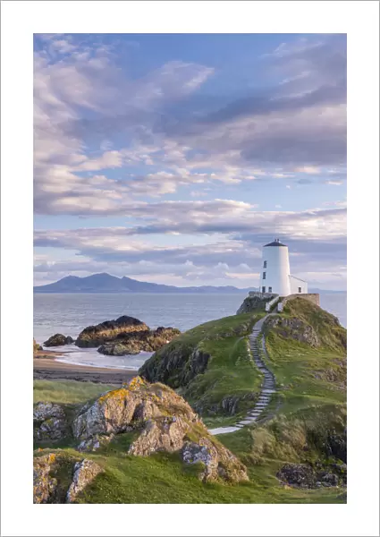 Twr Mawr lighthouse on Llanddwyn Island in Anglesey, North Wales, UK