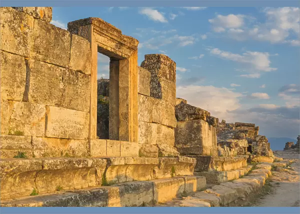 Necropolis, ruins of ancient Hierapolis, Pamukkale, Denizli Province, Turkey