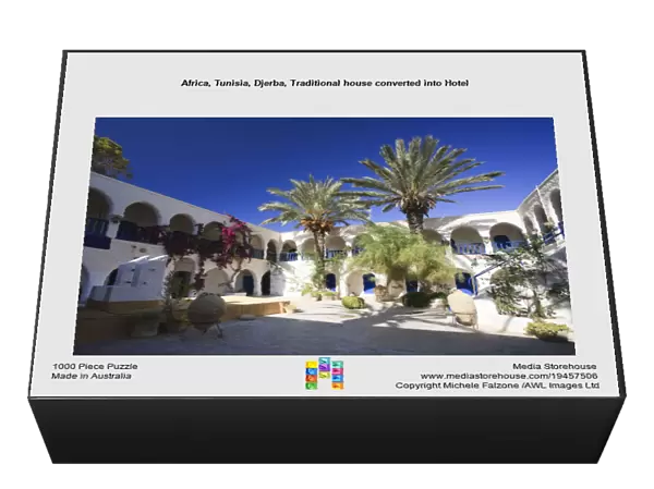 Africa, Tunisia, Djerba, Traditional house converted into Hotel