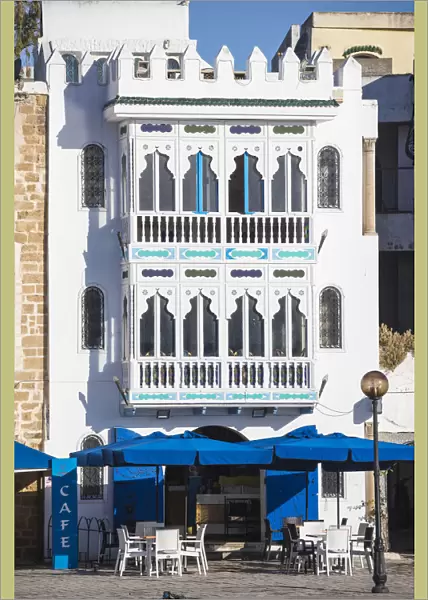 Tunisia, Bizerte, Cafe at The old port