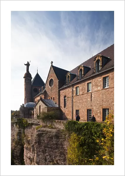 France, Bas-Rhin, Alsace Region, Mont Ste-Odile, hilltop convent