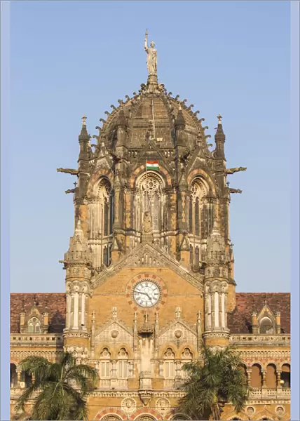 India, Maharashtra, Mumbai, Chhatrapati Shivaji Terminus a historic railway