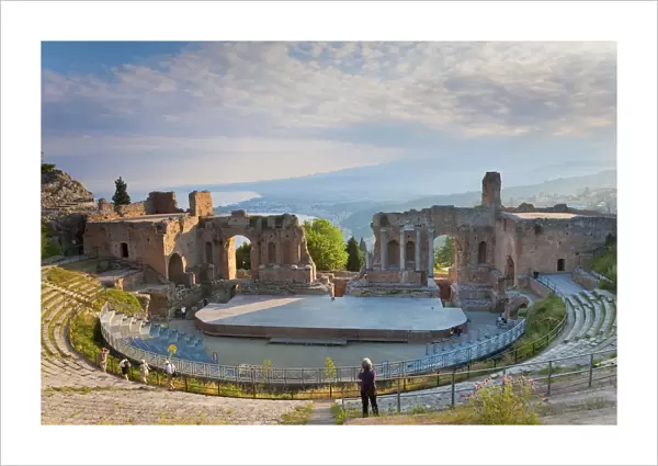 The Greek theatre, Taormina, Sicily, Italy