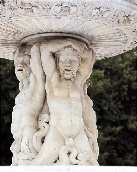 Detail of Fountain of Neptune (1557), Messina, Sicily, Italy