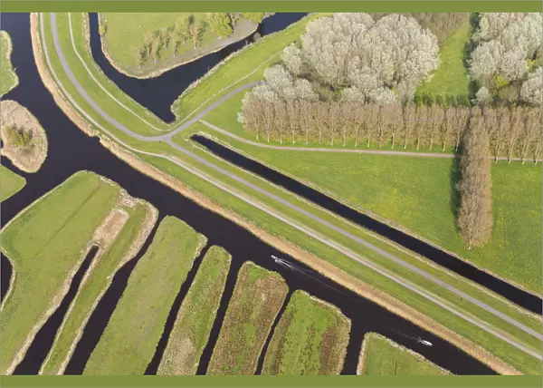 Polder or re-claimed lands, North Holland, Netherlands