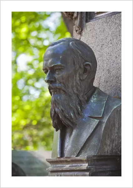 Russia, St. Petersburg, Vosstaniya, Tikhvin Cemetery, grave of Fyodor Dostoevsky, writer