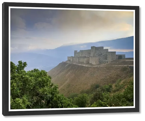 Syria, crusaders castle of Krak Des Chevaliers (Qala at al Hosn)