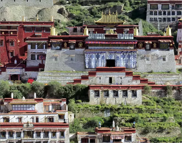 Ganden Monastery, Wangbur Mountain, Lhasa, Tibet, China