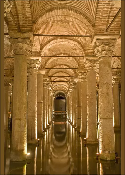 The underground Basilica Cistern, Istanbul, Turkey