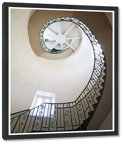 England, Kent, Dungeness, The Old Lighthouse, Interior Spiral Staircase