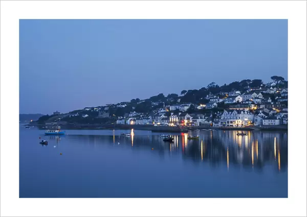 England, Cornwall, St. Mawes, Town Skyline