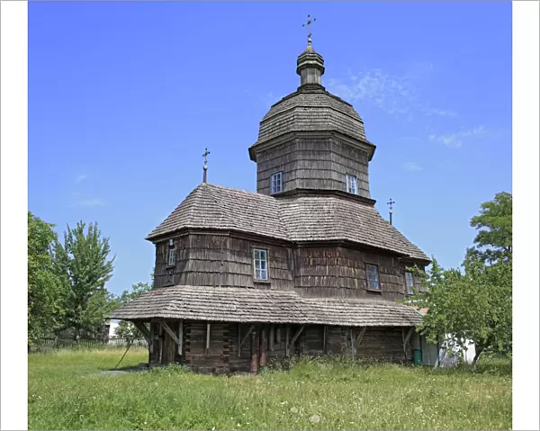 St. Trinity wooden church (1760s), Drabovtsy, Cherkasy Oblast, Ukraine