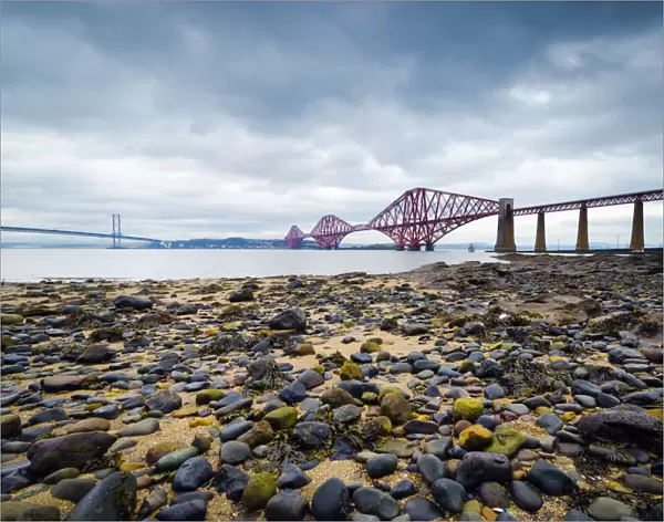UK, Scotland, Edinburgh, Firth of Forth, Forth Railway Bridge