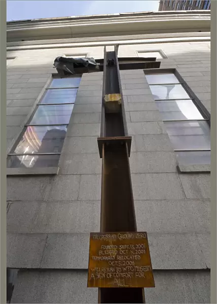 USA, New York City, Manhattan, World Trade Center, The Cross at Ground Zero