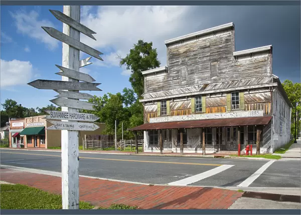 USA, Florida, White Springs, Restored Adams Country Store And Museum, White Springs