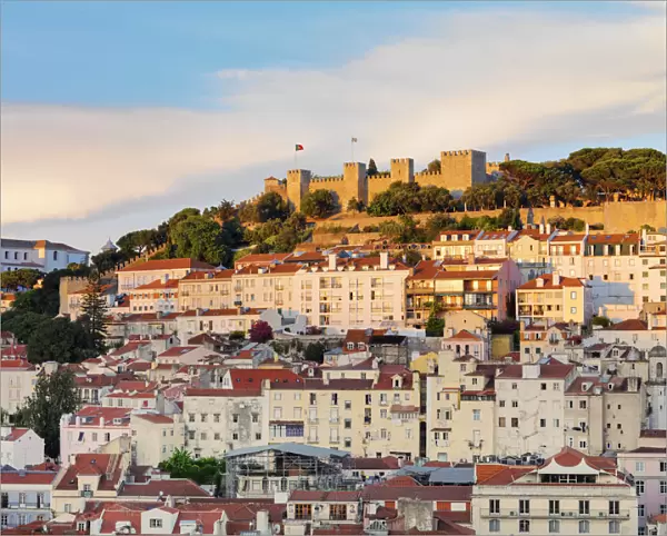 Portugal, Lisbon, Sao Jorge Castle and city
