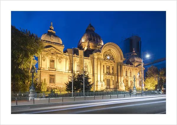 Biserica Zlatari Orthodox Church at Night, Bucharest, Romania
