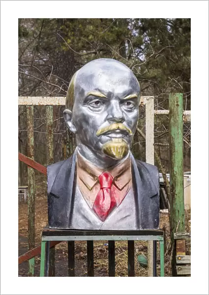 Bust of Lenin, Chernobyl Exclusion Zone, Ukraine